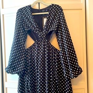 Black maxi dress with cut outs at waist.  Never worn